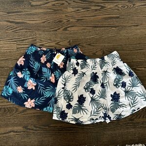 Lotus and Luna Smocked Elastic Waist Shorts Rayon NWT